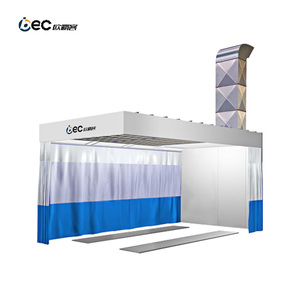 <span class=keywords><strong>Cabine</strong></span> <span class=keywords><strong>de</strong></span> <span class=keywords><strong>peinture</strong></span> automatique à prix avantageux avec rideau en plastique et station <span class=keywords><strong>de</strong></span> préparation - Product Image 3
