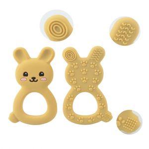 Anneau de dentition girafe en silicone de qualité alimentaire sans BPA, jouet souple unisexe, accessoire de chaîne de sucette, cadeau de soin pour nouveau-né et de puériculture - Product Image 5
