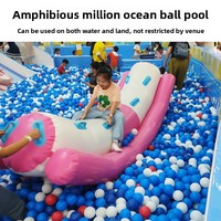 Jouets gonflables pour parc aquatique pour enfants, balançoire aquatique avec tissu en PVC Paratu, 2-3 passagers, tailles 2x0,8m-3m, utilisation en extérieur