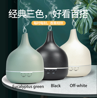 Diffuseurs d'arômes en céramique noire de 400ml en gros Diffuseurs d'huiles essentielles en céramique noire Diffuseurs d'arômes électriques à ultrasons