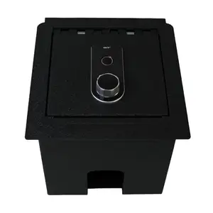 Metal Locking Center Console Gun Safe for 2022 Toyota Tacoma Fingerprint Lockable Storage Box