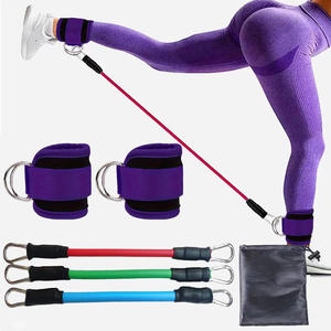 18 Pcs Home <span class=keywords><strong>Exercise</strong></span> Starter Kit Portable Pilates bar Workout <span class=keywords><strong>Chart</strong></span> Multifonctionnel Pilates Bar Kit avec Bandes de Résistance - Product Image 4