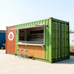 Custom Container Bar OEM 20ft Sliding Window Contemporary Kitchen Movable Shipping Container Shops for Sale - Product Image 1