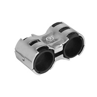 Usine chinoise OD28mm haute qualité raccords métalliques de tuyau maigre Double charnière parallèle support de tuyau joints métalliques système maigre
