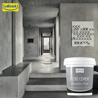 Peinture artistique micro-ciment Saibaoli Factory, finition moderne, facile à nettoyer, micro-ciment imperméable pour douche