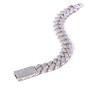 Pulsera de Zirconia para Hombre de 15mm con Cuatro Hileras, Cadena Cubana con Incrustaciones de Diamantes, Joyería de Moda al por Mayor Tanjing Fashion - Product Image 6
