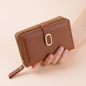 Portafoglio da <span class=keywords><strong>donna</strong></span> <span class=keywords><strong>con</strong></span> cerniera, portafoglio multifunzione, porta carte di grande capacità, <span class=keywords><strong>portamonete</strong></span> - Product Image 6