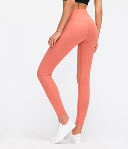 Leggings de yoga et de sport pour <span class=keywords><strong>femme</strong></span>, taille haute, effet galbant, élastiques, coupe ajustée, 24 couleurs - Product Image 6