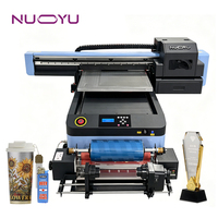 Printer DTF Flatbed UV Nuoyu F6090B 600x900mm dengan Head I3200, Mendukung Tinta UV, Baru, Otomatis