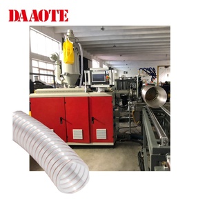Ligne de production d'extrusion de tuyaux d'aération flexibles en spirale en fil d'acier PU pour systèmes d'évacuation d'air - Product Image 1