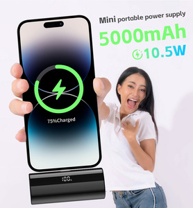 Tùy chỉnh bán buôn ngân hàng điện siêu nhỏ gọn 5K pin bên ngoài cho ip 15 Samsng Galaxy 5000mAh sạc di động cargador portatil - Product Image 2