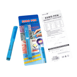Nouveautés lumière UV <span class=keywords><strong>EURO</strong></span> stylo testeur d'argent Cash Checker Marker 2 en 1 Stylo de détection de dollar - Product Image 6