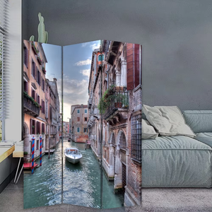 Hiện đại ven biển mô hình cảnh quan bằng gỗ gấp phòng Divider di chuyển Vải màn hình cho khách sạn trang trí thanh lịch vải màn hình - Product Image 2