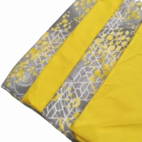 Ensemble de draps de lit en polyester brossé série 2200 pour hôtel d'usine drap de lit à motif floral ajusté pour lit king/queen à usage domestique