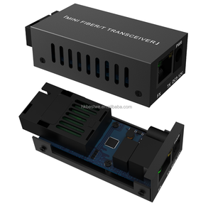 คอนเวอร์เตอร์ไฟเบอร์ออฟติคัล25กม. สื่อสัญญาณอินพุต DC 5V SC SMF Simplex SC เป็น RJ45ไฟเบอร์โรงงานจีน - Product Image 3