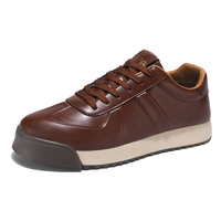 NOUVEAU Chaussures décontractées et baskets anti-odeur de haute qualité pour hommes, style plat à lacets, prix bas, marron, pour la marche, collection 2025
