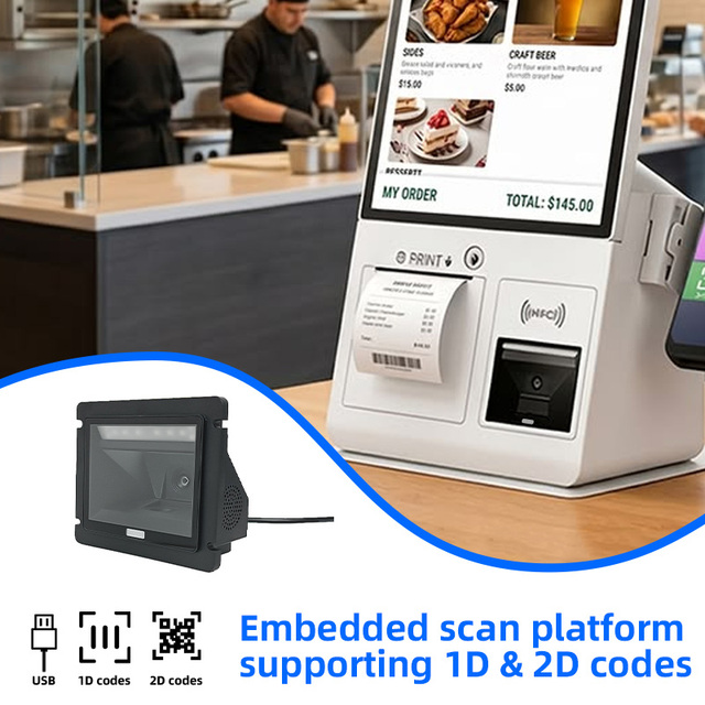 XT2601M Self Service Desktop Barcode Scanner for Kiosk