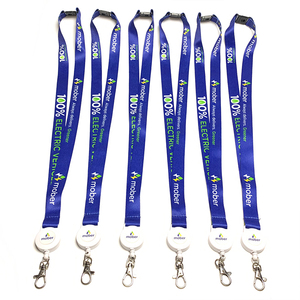 Tùy Chỉnh Giá Rẻ <span class=keywords><strong>Polyester</strong></span> Vải Dây Buộc Personalizadas Có Thể Thu Vào Ly Khai Dây Buộc Với Huy Hiệu Reel - Product Image 3