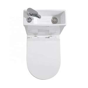 MWD Combiné <span class=keywords><strong>WC</strong></span> et Lavabo en Céramique 2 en 1 Économiseur d'Eau avec <span class=keywords><strong>Lave</strong></span>-Mains Intégré - Product Image 3