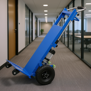 Carretilla eléctrica para subir escaleras con capacidad de 880 libras, de metal, para uso en oficinas. - Product Image 2