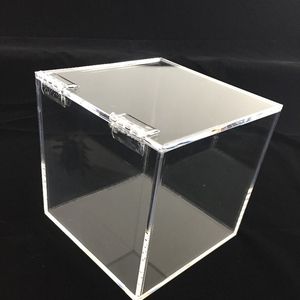 Customized Small Clear Acrylic Display Boxes transparency large space storage acrylic box