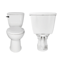 Medyag UPC Siphonic Inodoro de dos piezas S-trap 300mm Flush Alargado Inodoro Siphon WC Inodoros
