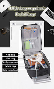 Sacs à dos pour ordinateur portable en ABS <span class=keywords><strong>rigide</strong></span> de haute qualité pour hommes, imperméables, décontractés et tendance, avec port de chargement USB, vente en gros - Product Image 2