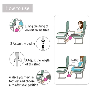 Wholesale Wholesale Convenient Adjustable Foot <b>Hammock</b> Suitable for Airplane, High-speed Rail, Office, Outdoor Travel - Product Image 6