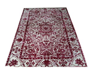 คุณภาพสูงสไตล์ Boho พิมพ์ลายดอกไม้พรมขนสัตว์ปัก3D พรมมือ loomed ห้องครัวโรงแรมห้องรับแขกที่กำหนดเองต้อนรับ - Product Image 6