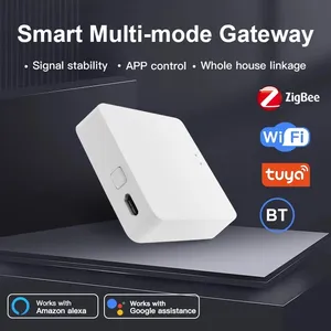 RSH Hub rumah pintar Mini, Gateway Tuya WiFi + ZigBee + BLE tanpa kabel Gateway cocok dengan Alexa Google