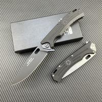 Offre Spéciale en russie G10 manche en fibre D2 lame couteau de poche EDC extérieur couteau tactique défensif Camping survie couteaux pliants