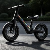 Vélo d'équilibre pour tout-petits 12 pouces 14 pouces avec lumière LED 360 °   Guidon rotatif personnalisé OEM pour enfants