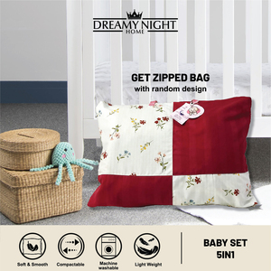 Bộ đồ dùng giường nhẹ nhàng 5 trong 1 cho bé, đồ dùng cần thiết ấm cúng cho sự thoải mái của các bé, đồ dùng giường an toàn cho trẻ em - Product Image 3