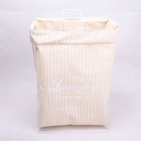 Panier de salle de bain pliable pliable Portable de vente chaude panier à linge en métal étanche pour le stockage de tissu sale