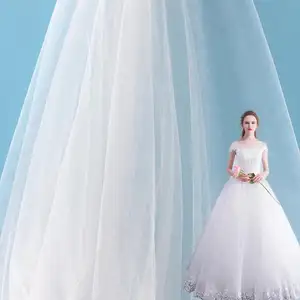 HG6158 Brautjungfer kleid Tüll Günstige Bulk White Tüll Stoff für die Hochzeit