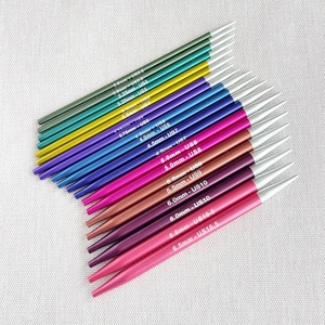 <span class=keywords><strong>Agujas</strong></span> de Tejer <span class=keywords><strong>Circulares</strong></span> Intercambiables de Aluminio <span class=keywords><strong>Knitpro</strong></span> Zing de 10 cm (4 Pulgadas), de 3.5 mm a 8.0 mm, Herramientas de Tejer, Manualidades - Product Image 1
