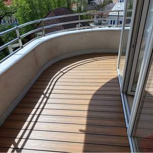 Plancher de <span class=keywords><strong>terrasse</strong></span> rond semi-creux anti-taches <span class=keywords><strong>en</strong></span> <span class=keywords><strong>bois</strong></span> et plastique composite de haute qualité anti-termites pour l'extérieur - Product Image 6