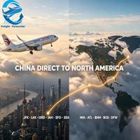 Transitaire aérien rapide et sécurisé de Chine vers les États-Unis (aéroports JFK, LAX, ORD, SFO, DFW), livraison CIF/CFR jusqu'à l'aéroport