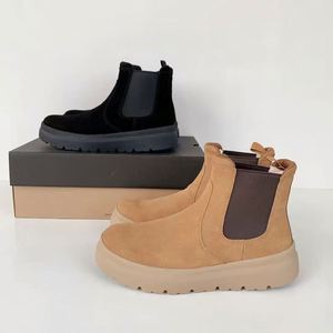 Botas de Nieve Unisex de Diseño Personalizado, Botas Cortas de Piel, Botas Cálidas de Lana, Botas Casuales para Todas las Temporadas, Cómodas, Venta al Por Mayor de Fábrica - Product Image 1