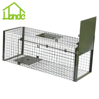 Piège pliable en métal pour animaux vivants Piège à souris pour chat Lapin Rongeur Renard