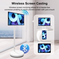 Tablet TV con Pantalla Táctil Inteligente, Sistema Operativo Android, Soporte Giratorio para TV, Pantalla LED Inteligente Móvil, TV Portátil para Baño