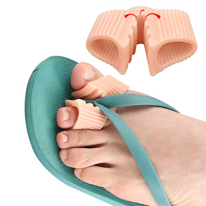 Confortable Gel Matériel Double-Trou Fil Séparateur D'orteils Pantoufles Chevrons Clip Pied Pad <span class=keywords><strong>Valgus</strong></span> Pouce Chevauchement Fit Bunion Toe - Product Image 6