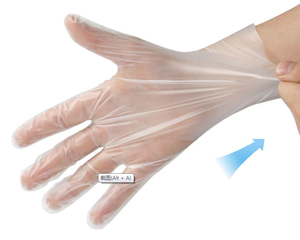 Gants en plastique jetables épais, 10 pièces, manicle de restauration, soins des cheveux, <span class=keywords><strong>film</strong></span> à main, homard, transparents, durables, en PVC - Product Image 5