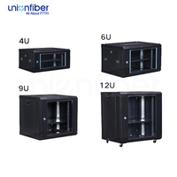 Armoire réseau intérieure personnalisable de 19 pouces 2U, armoire de données réseau intérieure sur mesure 4U 6U 9U 12U pour centre de données