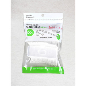 Hilo Dental Desechable 100P Hilo de Limpieza de Dientes Interdentales - Product Image 1