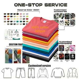 Camiseta de Alta Calidad, 260 g/m², 100% Algodón, Logotipo Personalizado, Informal, para Hombre, Corte Holgado, Talla Grande - Product Image 1