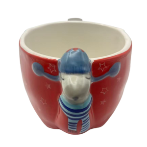 Mug en céramique 3D Alpaca de 400 ml, stock usine, tasse en céramique mignonne en forme d'alpaga avec poignée, vaisselle - Product Image 5