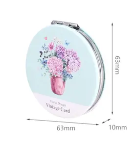 Small size 63mm New design gift pocket mirror gift items for business