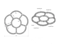 Truss carré courbé sur mesure, robuste et de qualité supérieure |   Scène en treillis et systèmes complets de treillis de scène, Treillis pour événements