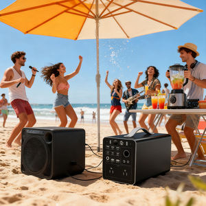 Estación de Energía Portátil de Iones de Litio de 600W 577.2Wh con Carga Solar MPPT, Luz LED y Carga Rápida USB para Fiestas en la Playa, Neveras Portátiles y Eventos al Aire Libre - Product Image 5